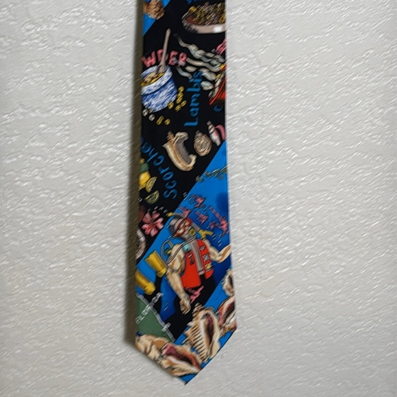 Nicole Miller Men's Florida 1994 Tie 100% Silk Hand Sewn Scuba Shells - Picture 3 of 8